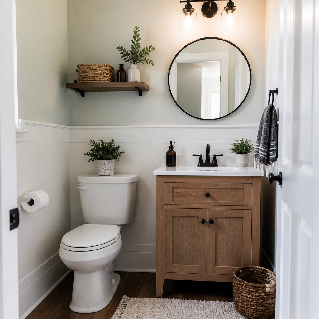 Cheap Half Bathroom Ideas on a Budget