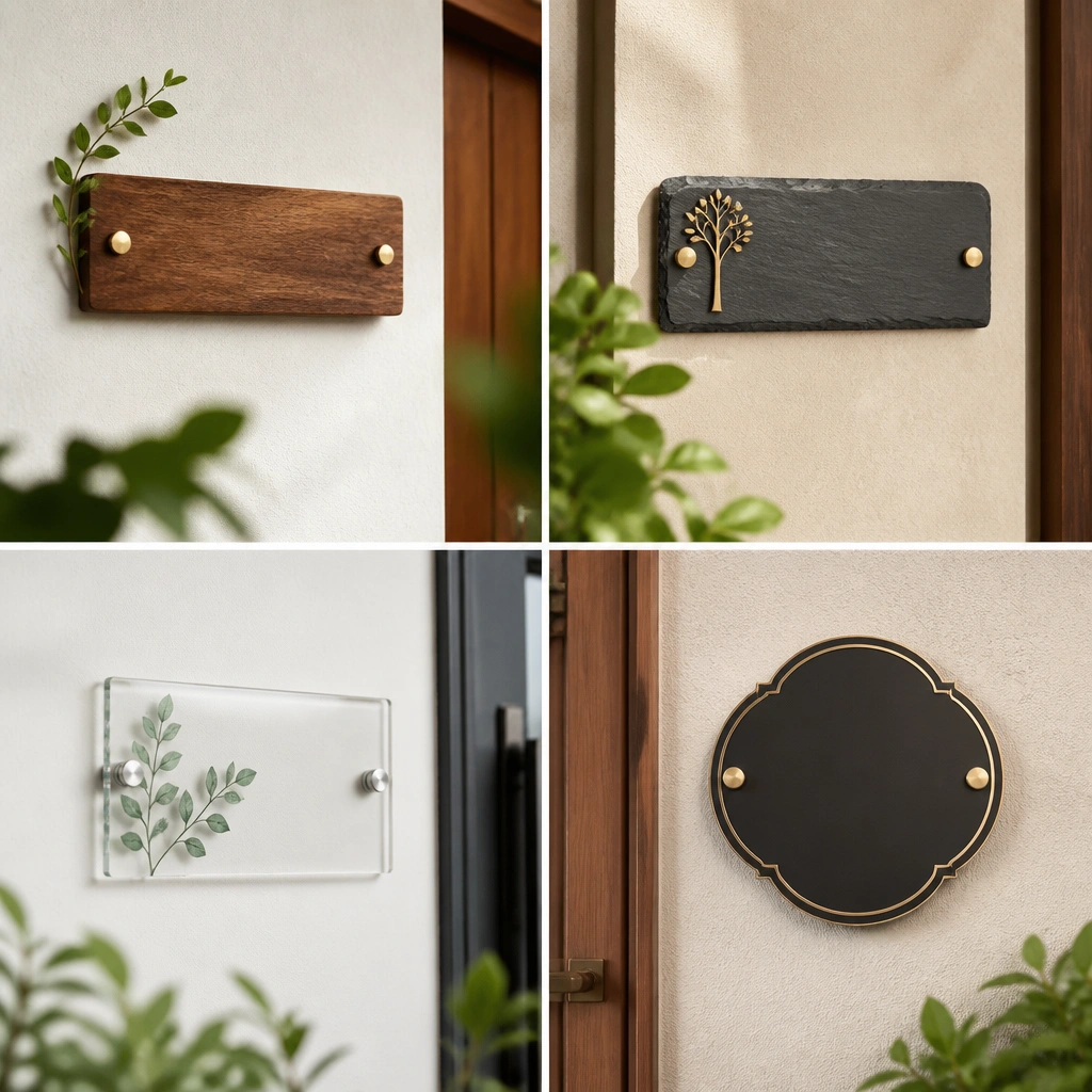 Affordable Name Plates for Home Ideas