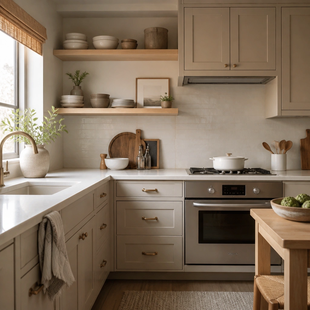 Compact Beige Kitchen Ideas for Small Spaces
