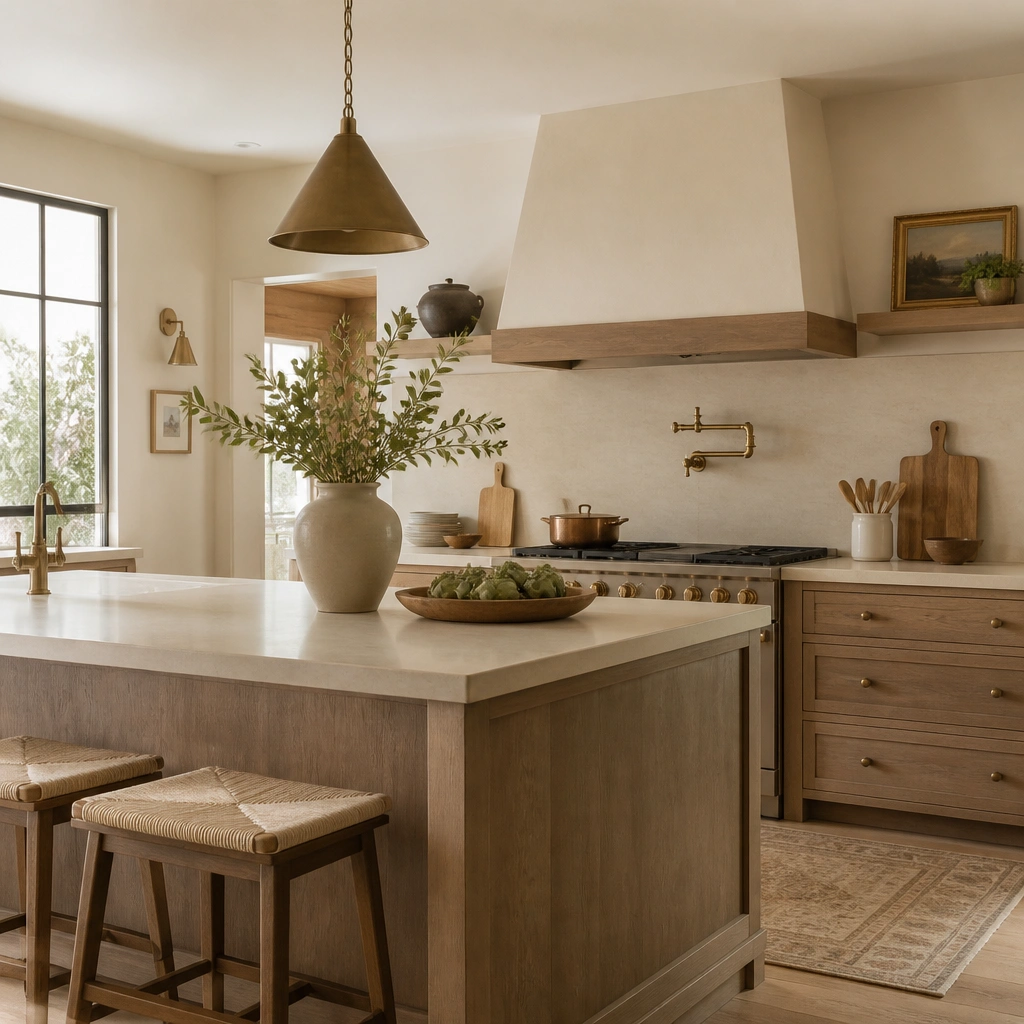 Cozy Beige and Wood Kitchen Ideas