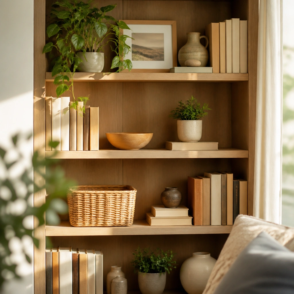 Cozy Warm Book Shelf Ideas for a Welcoming Look
