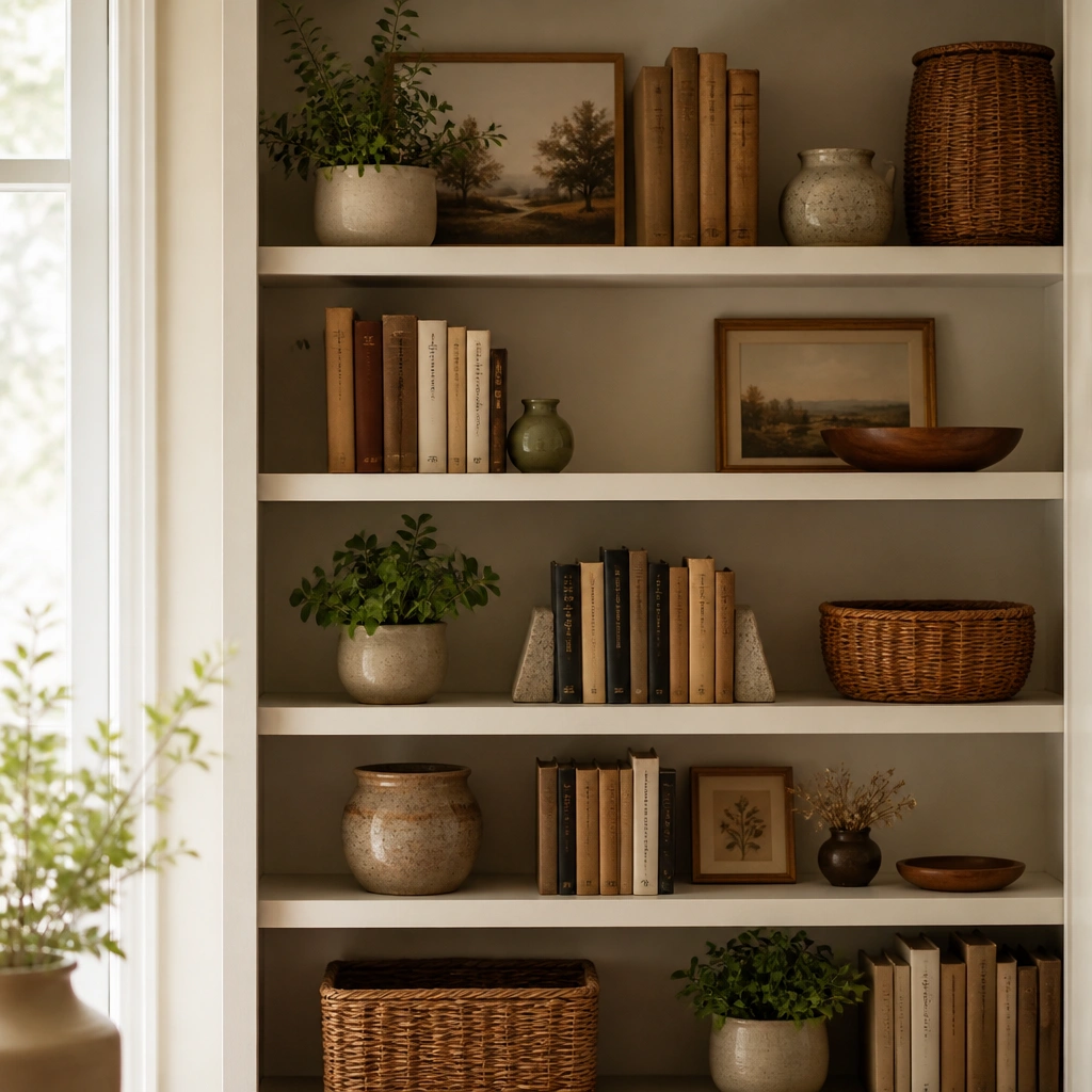 Cozy Warm Book Shelf Ideas for a Welcoming Look