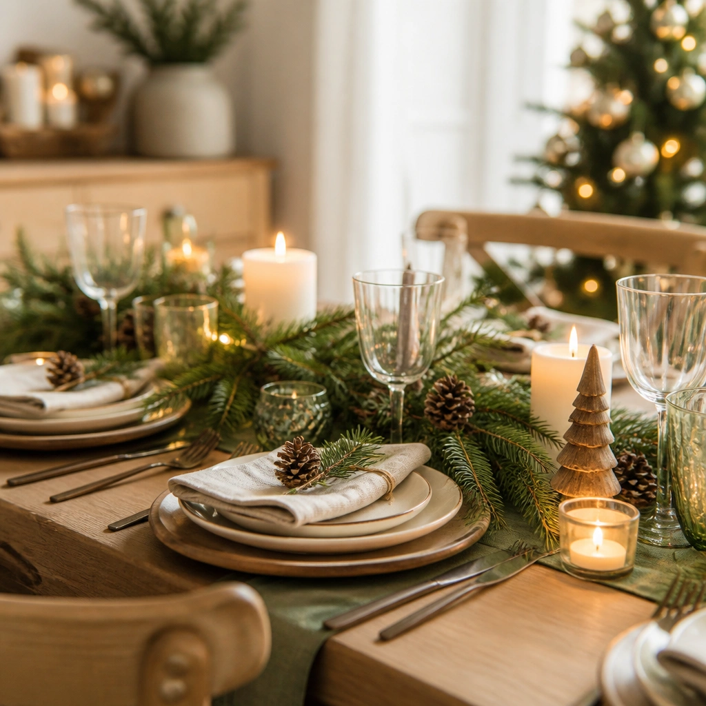 Cozy Warm Christmas Table Decorations for a Welcoming Table
