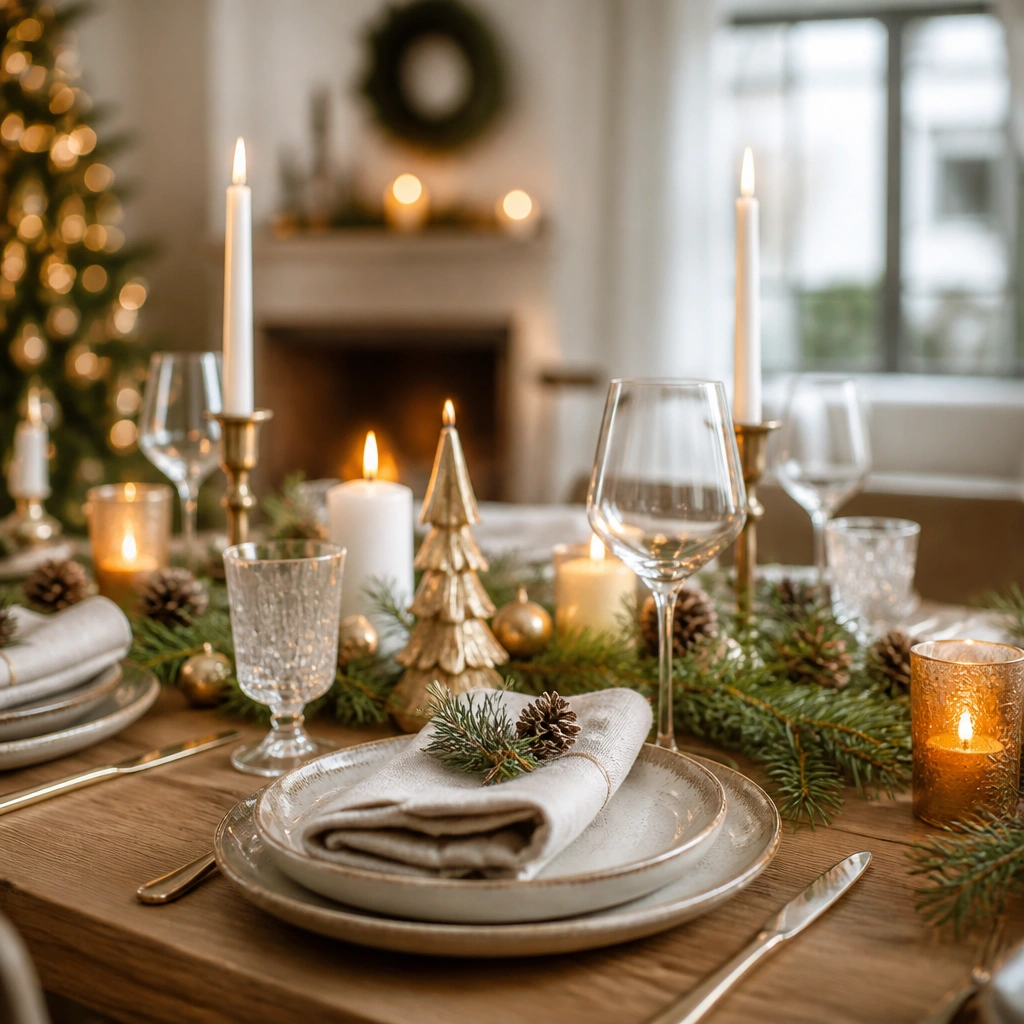 Cozy Warm Christmas Table Decorations for a Welcoming Table