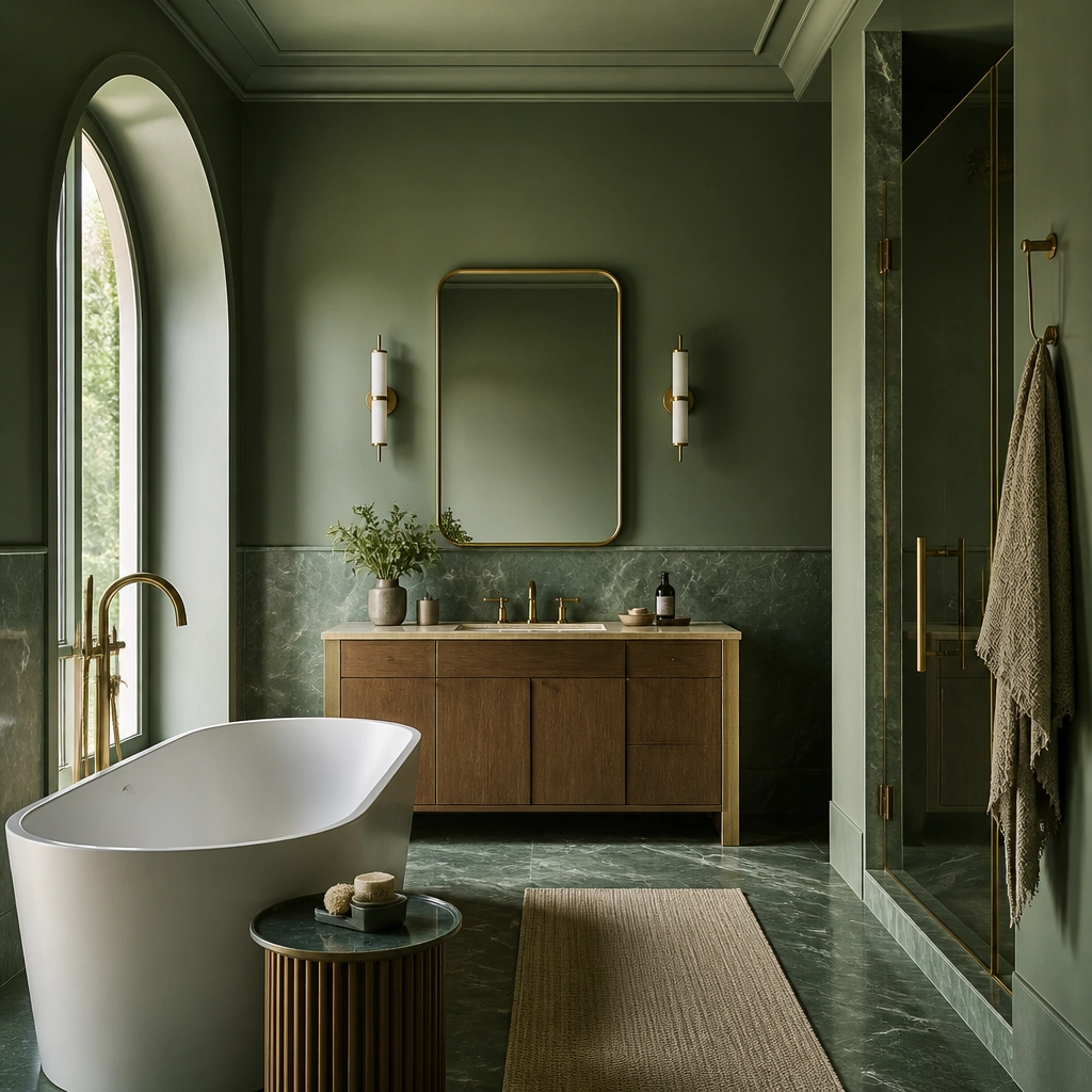 Expensive-Looking Green Bathroom Ideas