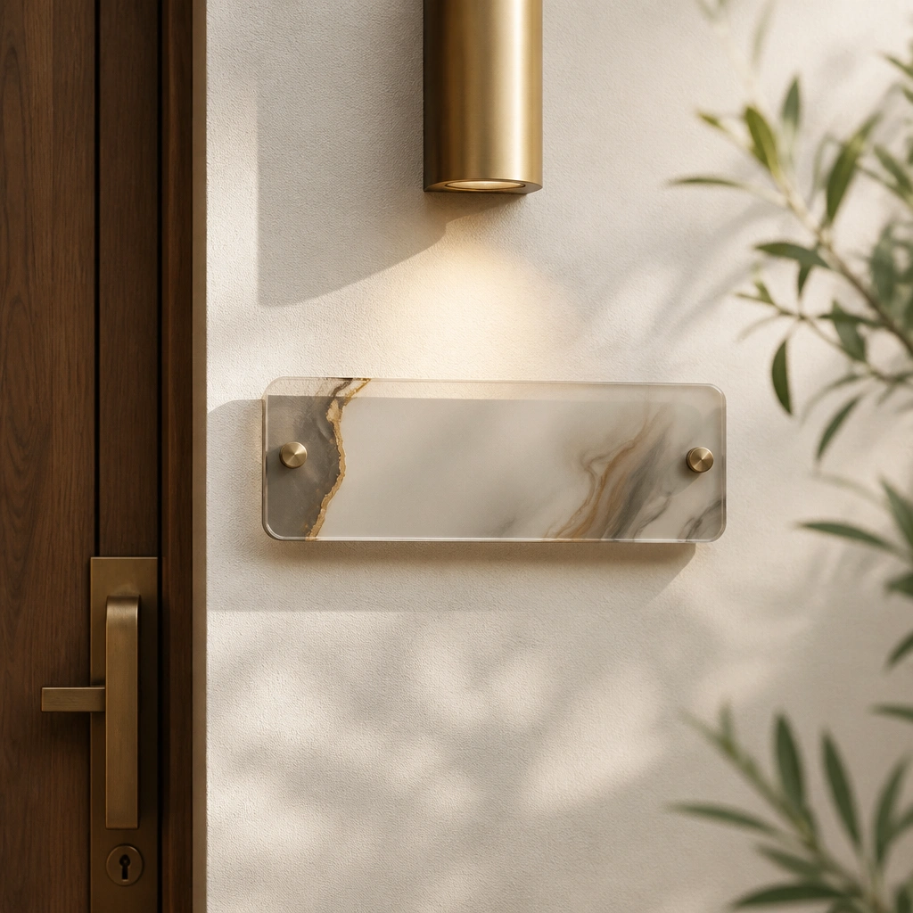 Expensive-Looking Name Plates for Home