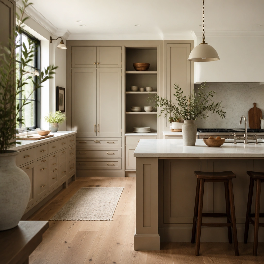 Beige Kitchen Ideas With Storage