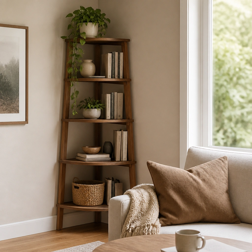 Low-Maintenance Corner Book Shelf Ideas (Aesthetic)