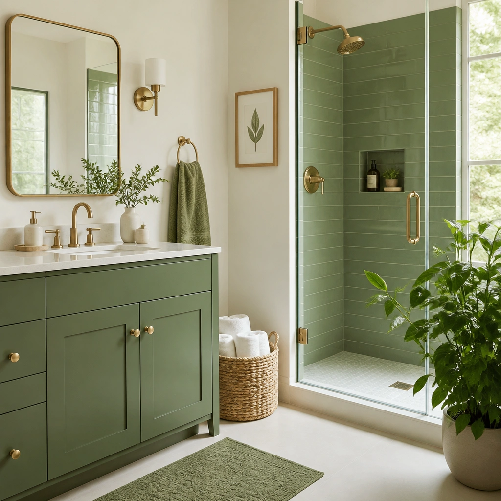 Low-Maintenance Green Bathroom Ideas (Easy Care)