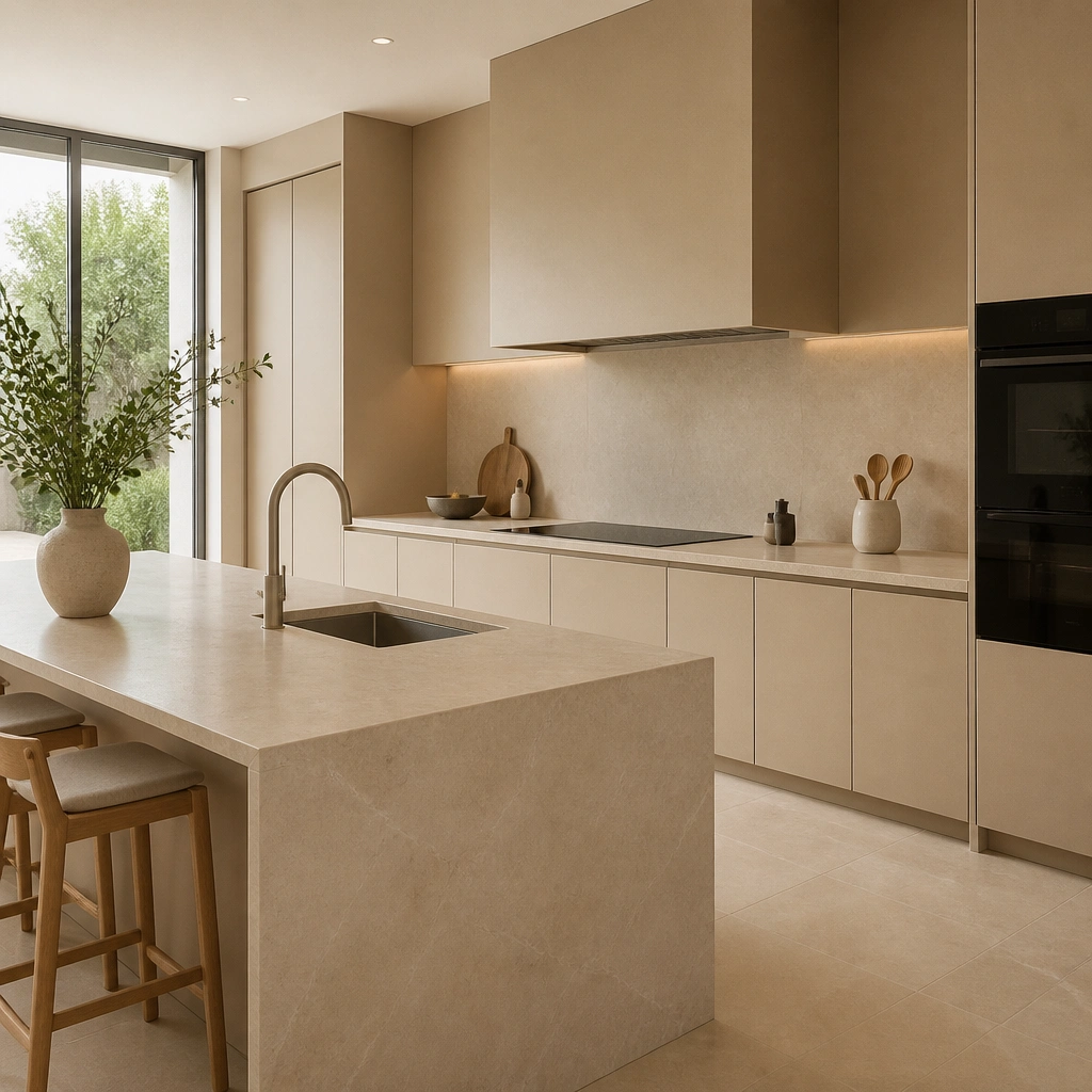 Modern Beige Kitchen Ideas (Minimal Style)