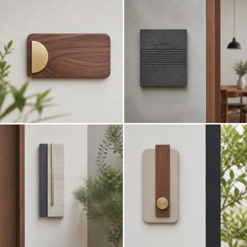 Modern Minimalist Name Plates for Home Ideas