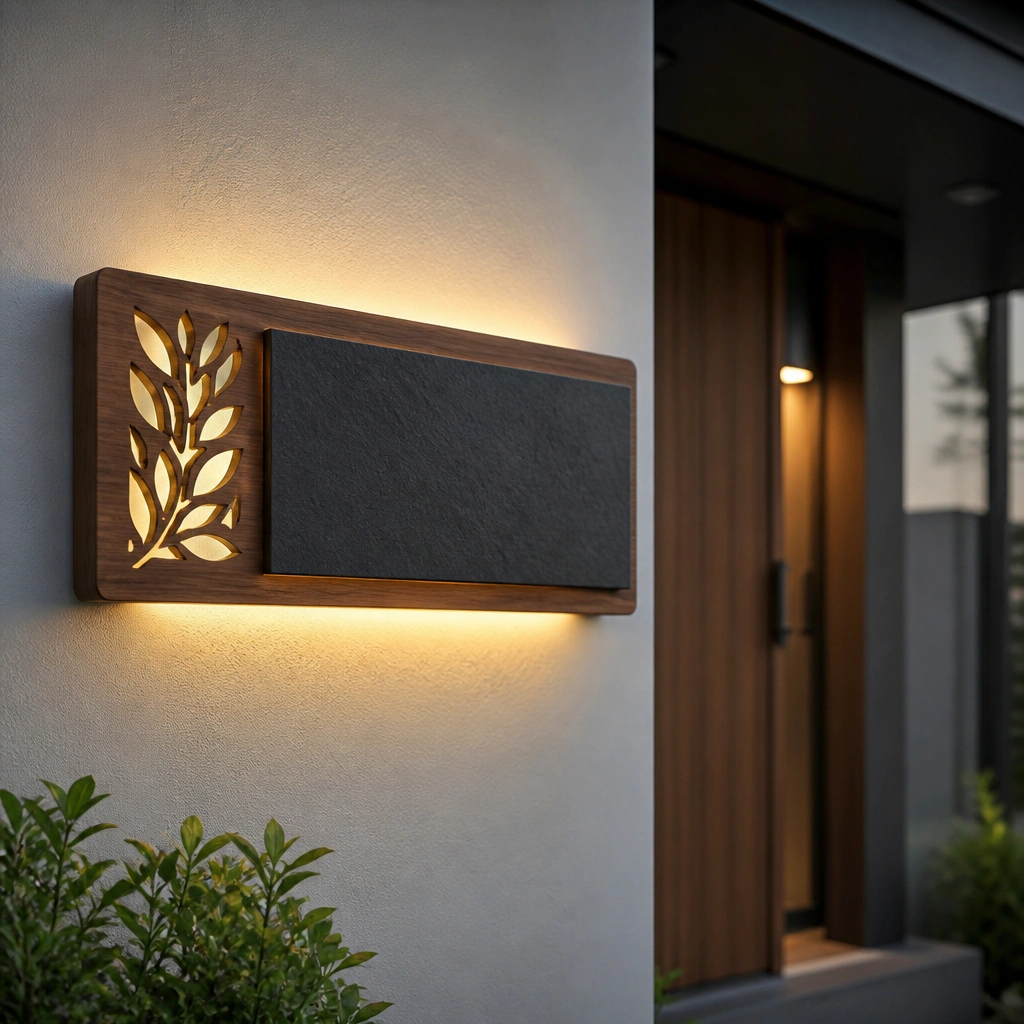 Name Plates for Home With Lights