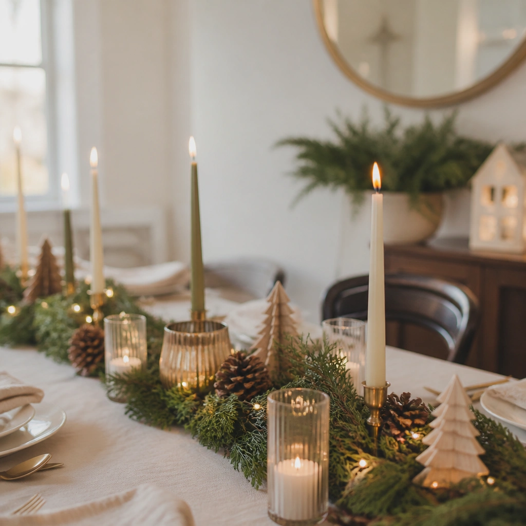 No-Drill Removable Christmas Table Decorations (Renter-Friendly)