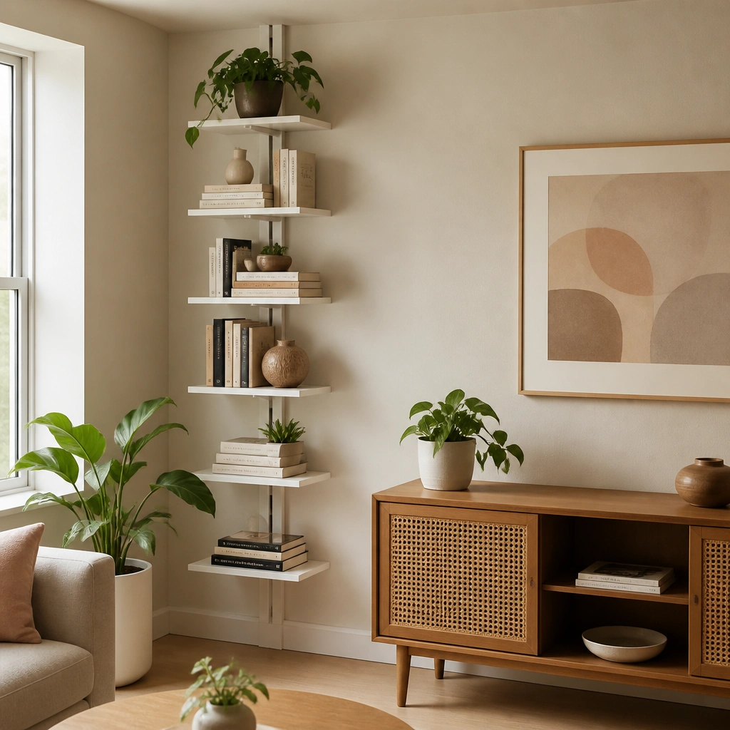 No-Drill, Removable Book Shelf Ideas for Renters