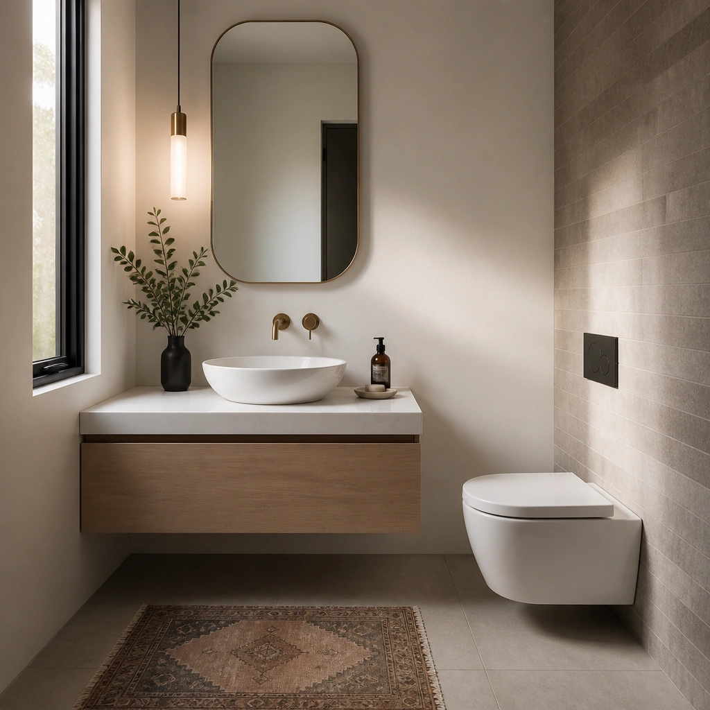 Modern Minimalist Half Bathroom Ideas