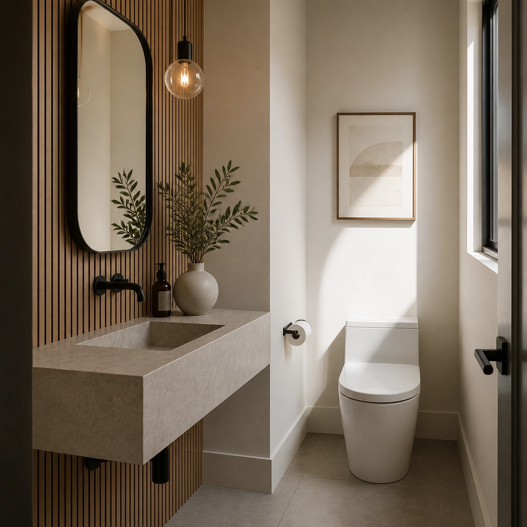 Modern Minimalist Half Bathroom Ideas