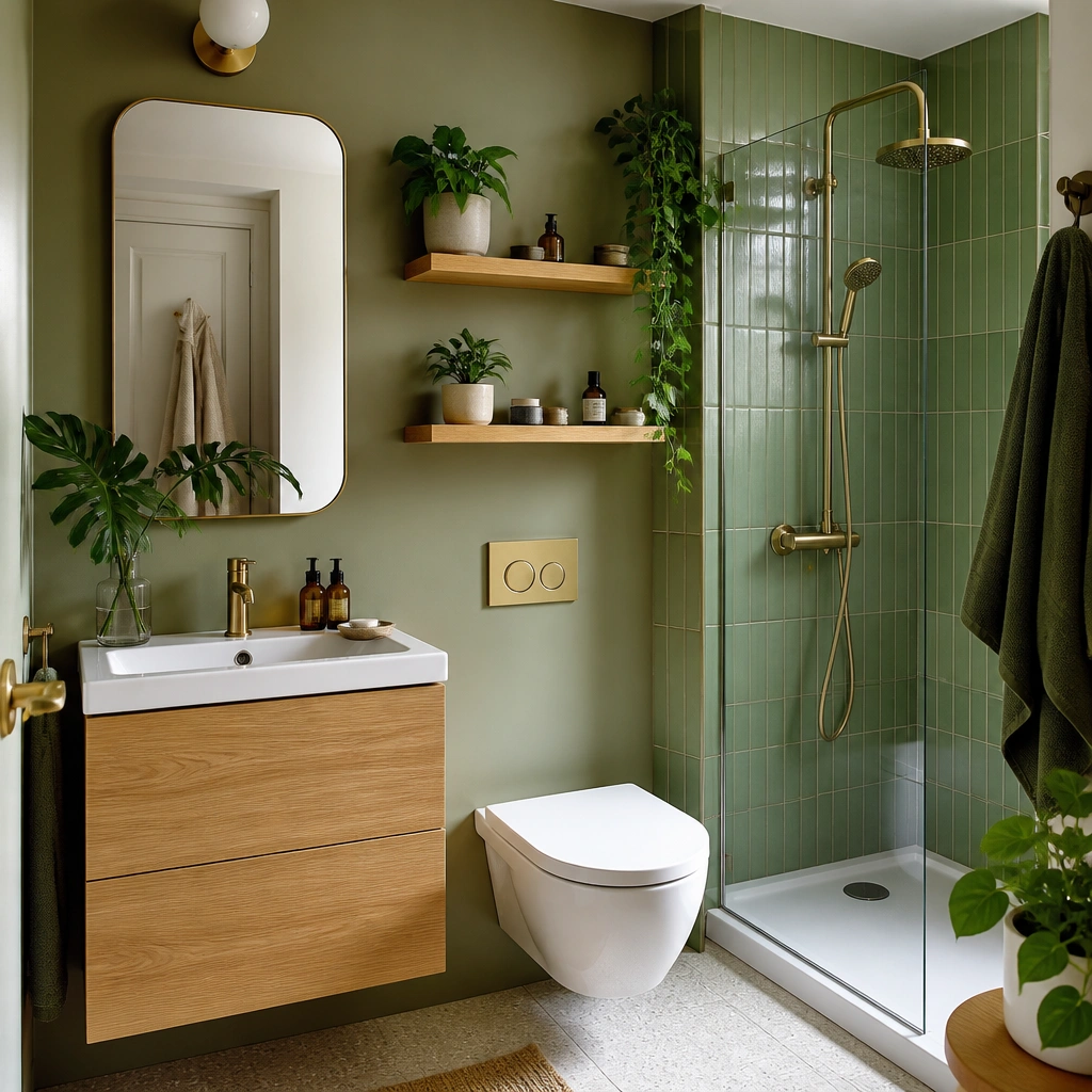 Small Green Bathroom Ideas for Apartments