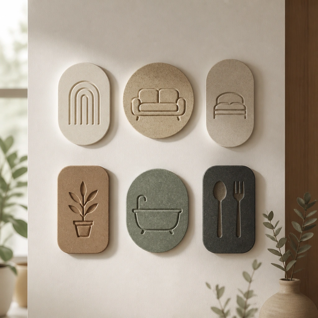 Small Space Name Plates for Home (Apartment-Friendly)