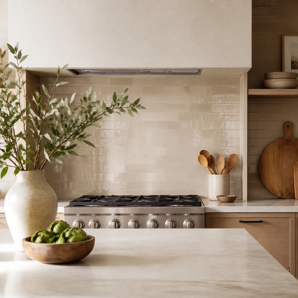 Year-Round Beige Kitchen Backsplash Ideas