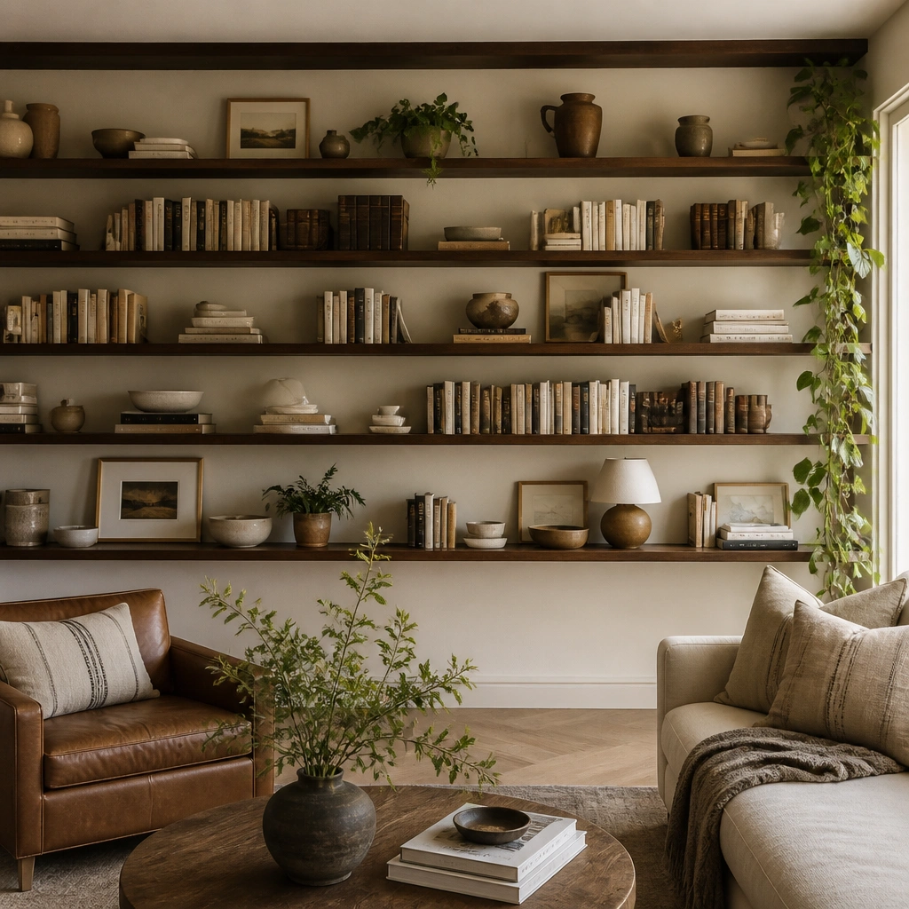 Year-Round Book Shelf Wall Ideas