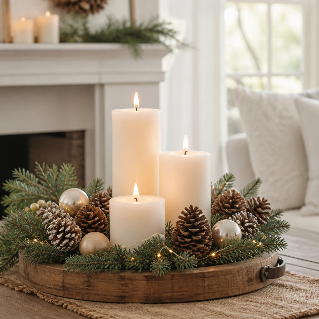 Year-Round Christmas Table Decorations for Living Spaces