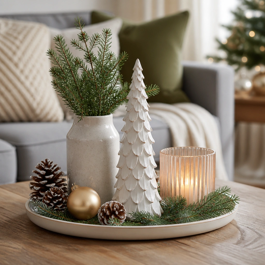 Year-Round Christmas Table Decorations for Living Spaces